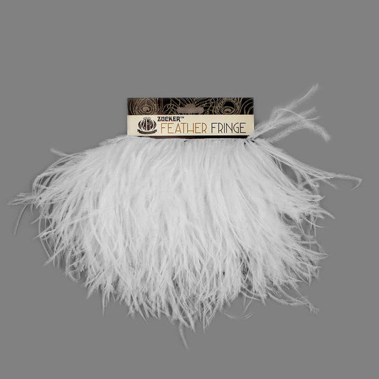 Fringe Trim | Ostrich Feathers 5-5½” | White | 2 Yard 2 Ply