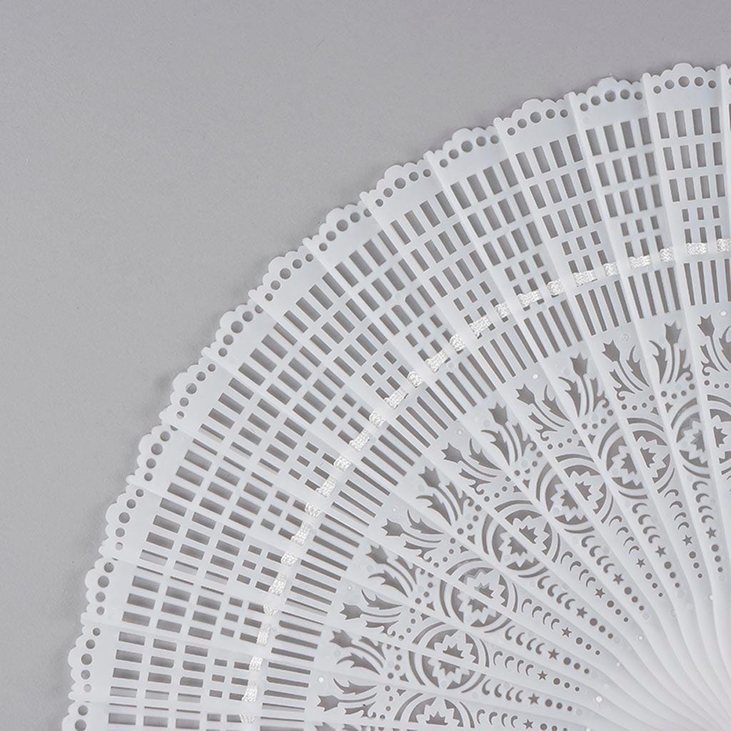 Plastic Fan Stave - White