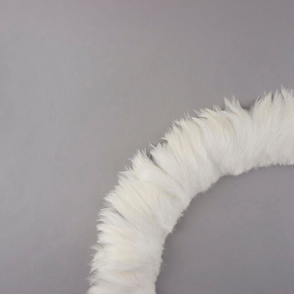 Bulk Rooster Hackle-White-Dyed - White