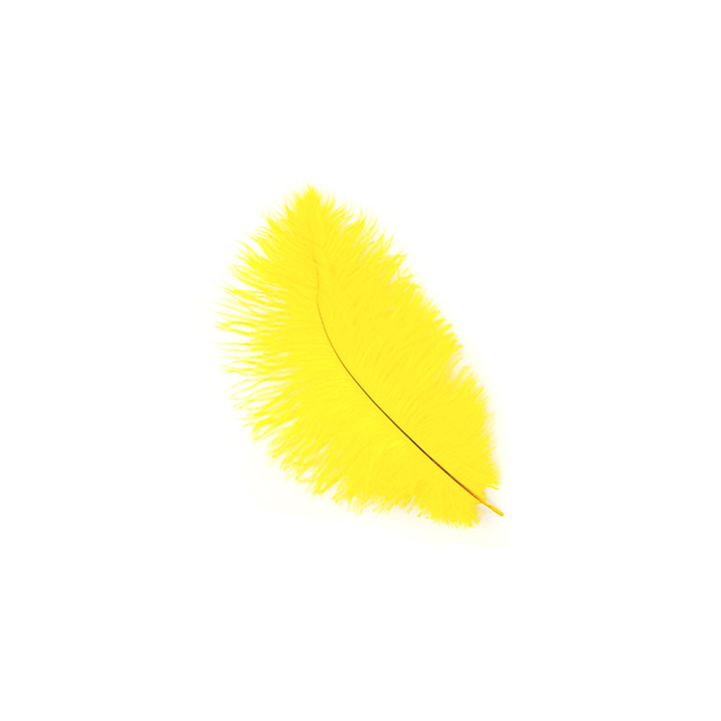 Ostrich Feathers 9-12" Drabs - Yellow
