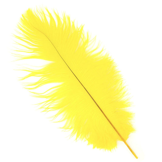 Ostrich Feathers 13-16" Drabs - Yellow