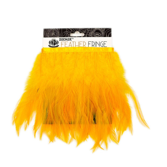 Rooster Saddle Fringe on Bias 6-8" x 1 YD-Gold