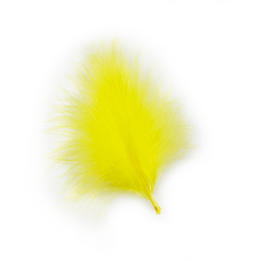 Turkey Marabou Dyed - 3-8" - 1 lb - Pale Yellow