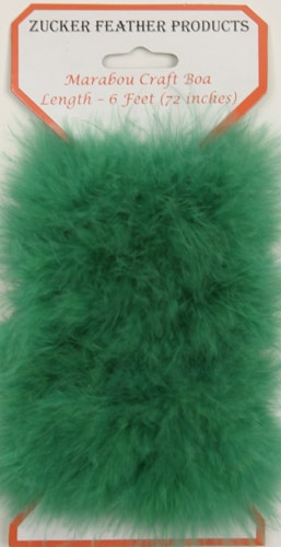 Thin Marabou Feather Boa - Kelly Green
