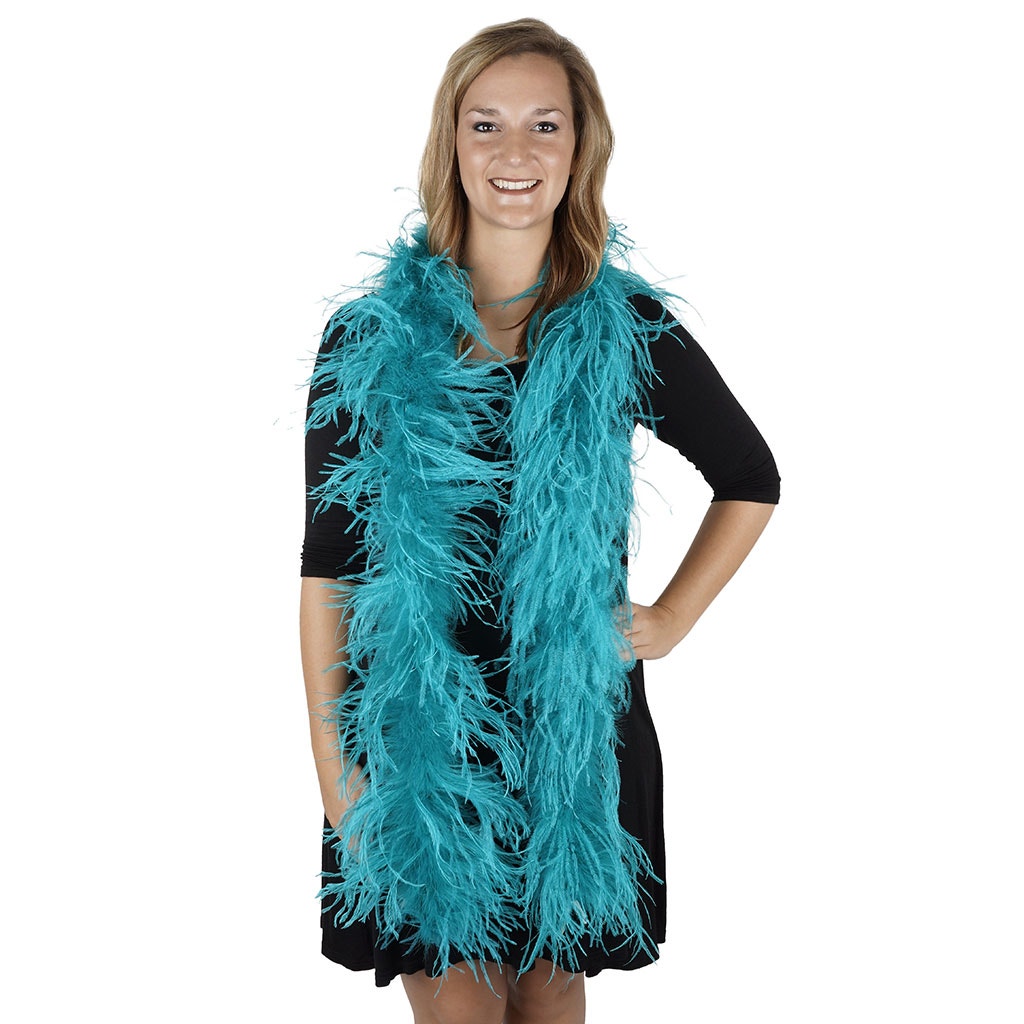 Dark Aqua 2 Ply Ostrich Feather Boa