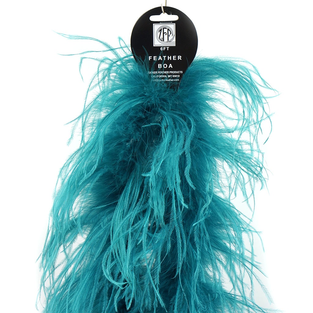 Dark Aqua 2 Ply Ostrich Feather Boa