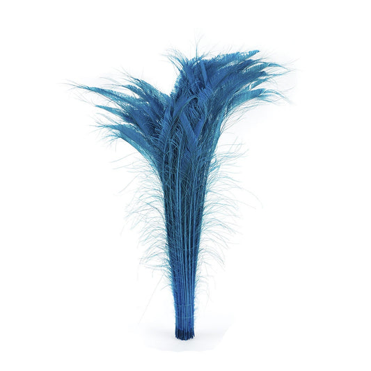 Peacock Swords Bleached Dyed - Dark Aqua
