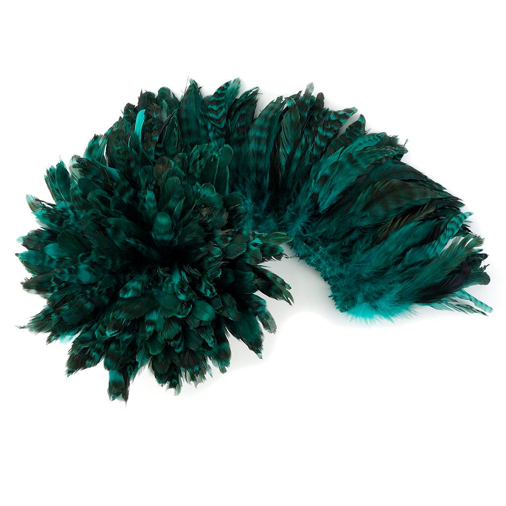 Rooster Coque Tails-Chinchilla 1YD Dark Aqua