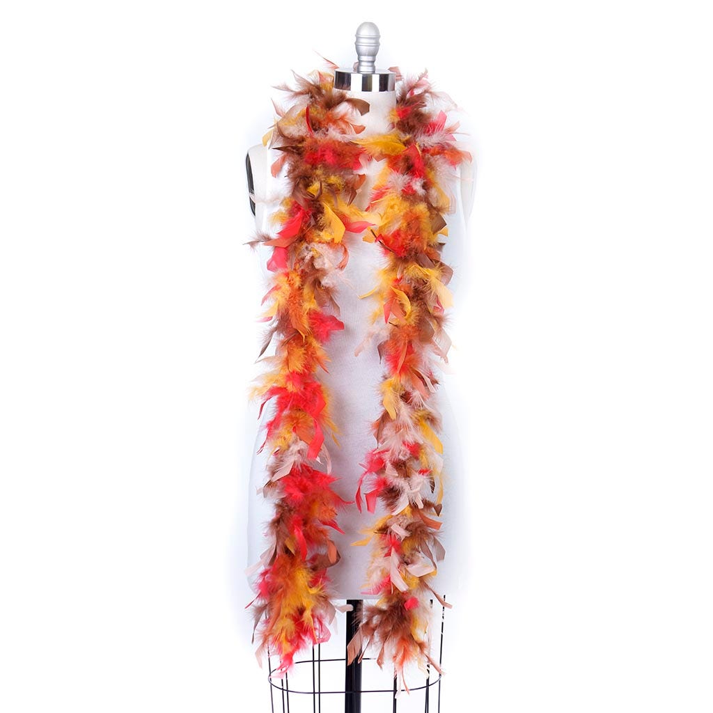 Chandelle Feather Boa - Lightweight - Fall Mix