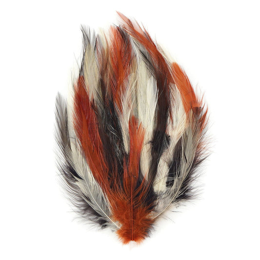 Feather Hackle Pads Mix Dyed - Earth Mix