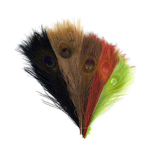 Peacock Tail Eyes Bleached - Vintage Mix - 8 - 15"