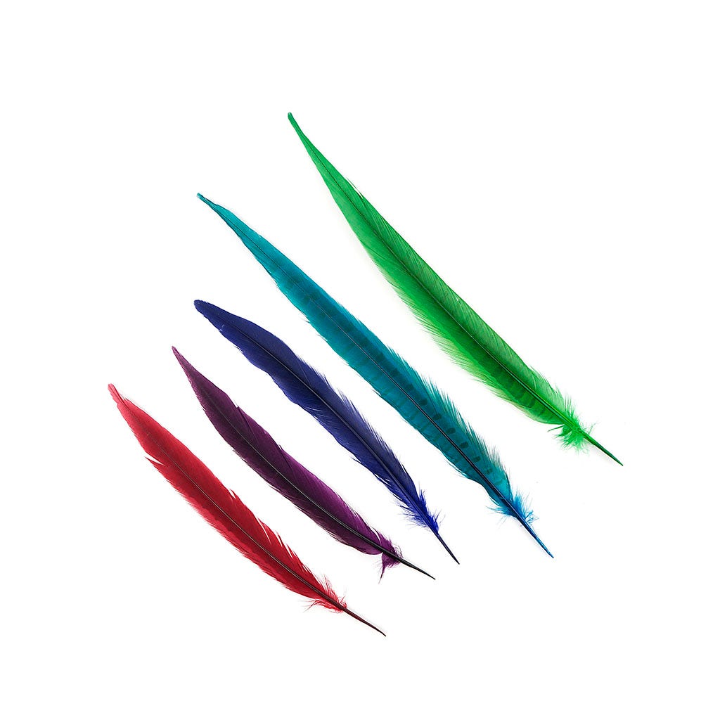 Assorted Pheasant Tails Mix Dyed GEM