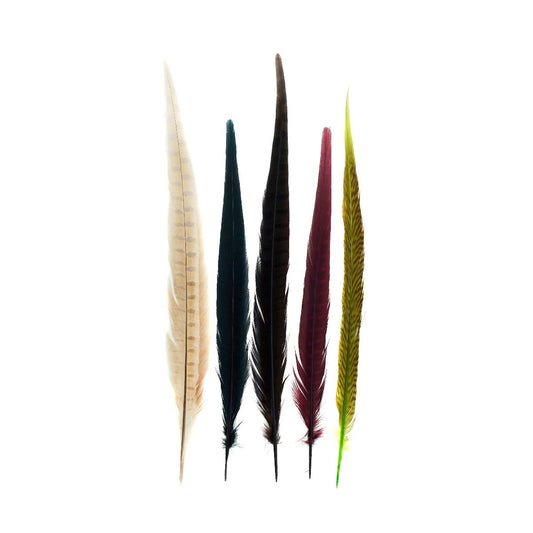 Assorted Pheasant Tails Mix Dyed HARVEST