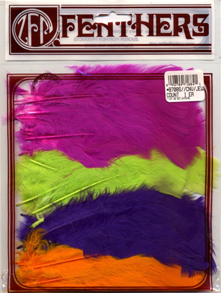 Loose Turkey Flats Section Dyed - Carnival Jewel Mix