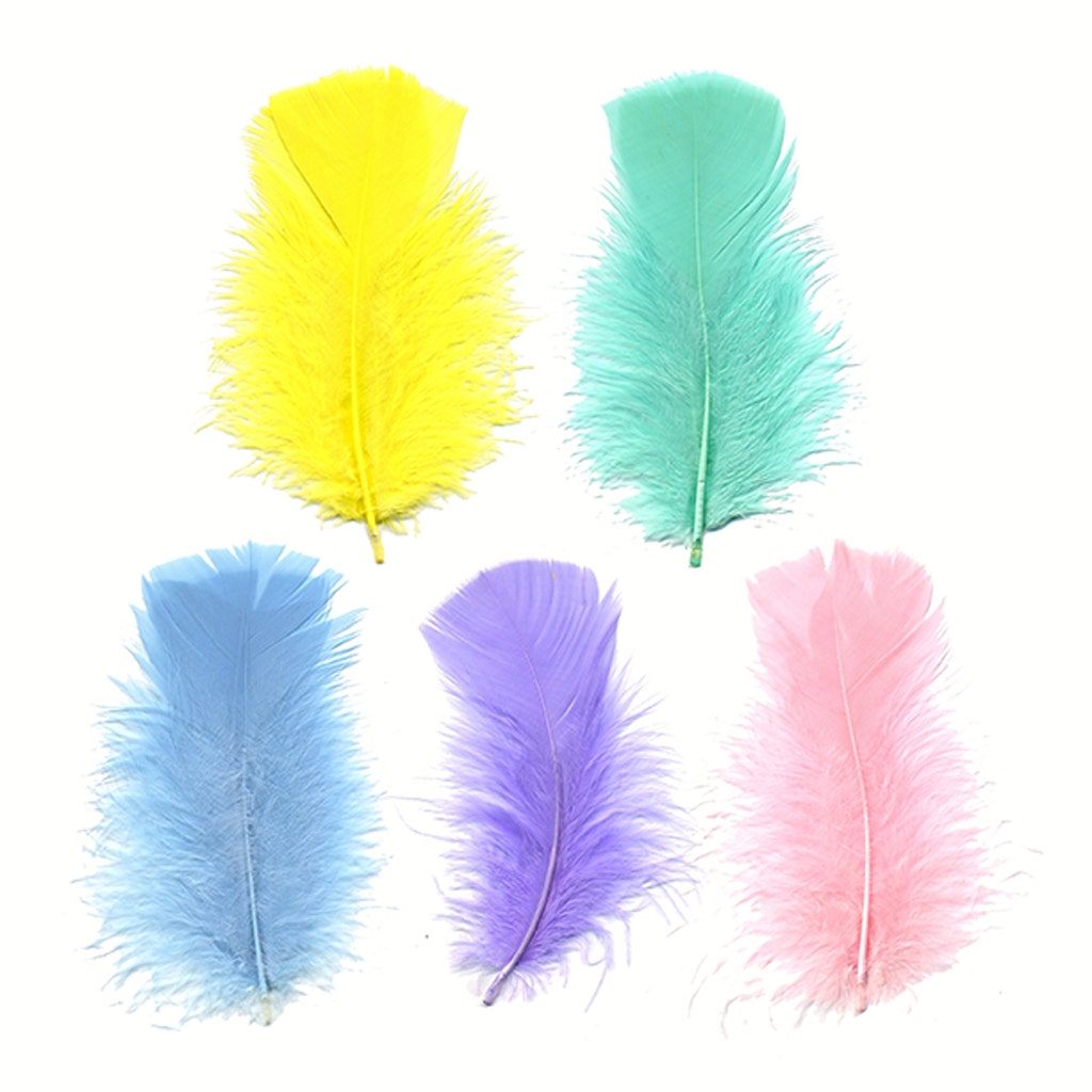 Turkey Plumage Mix Dyed - Spring Mix Feathers For Sale – featherplace ...