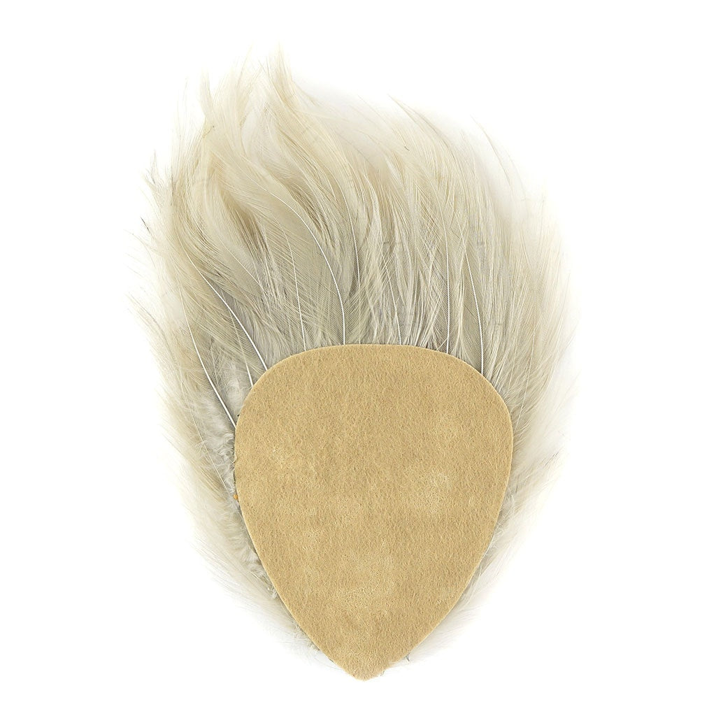 Feather Hackle Pads Dyed - Beige