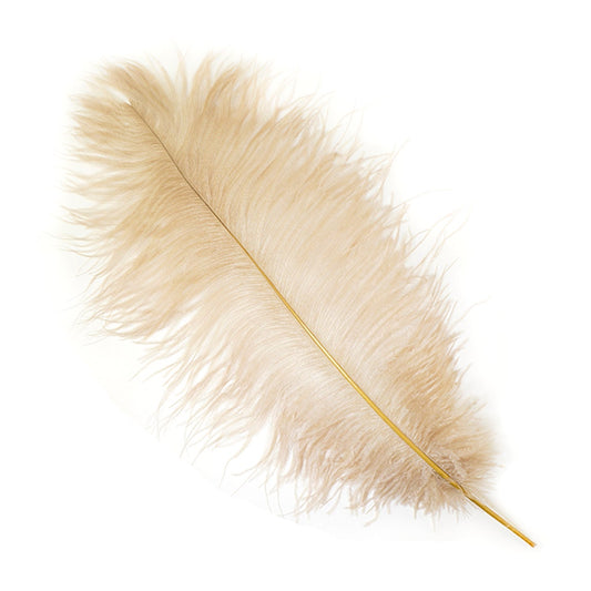 Ostrich Feathers-Narrow Drabs - Beige