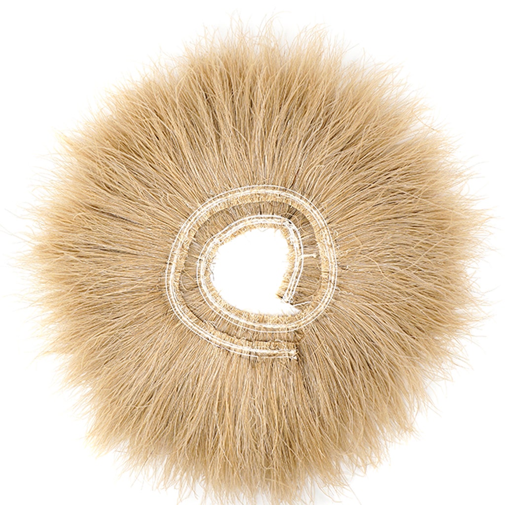 Peacock Flu (Herl) Bleached - Dyed Feathers [{WEDDING CENTERPIECES}] - Beige