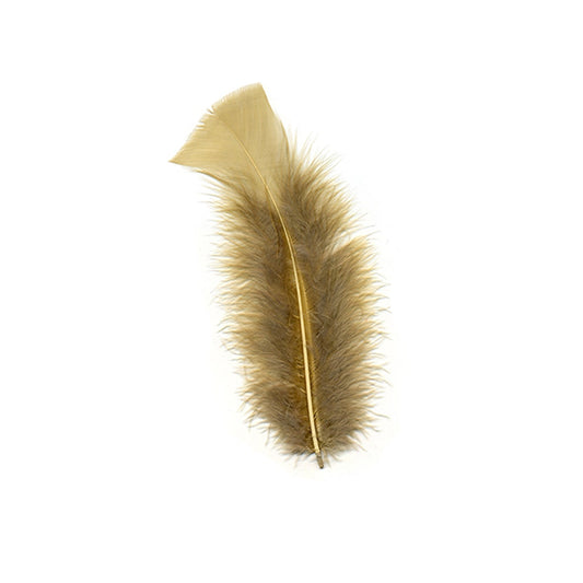 Turkey Feather Flats Dyed - Beige