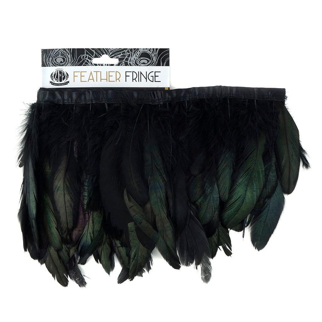 Half Bronze-Irid Coque Fringe Black Irid