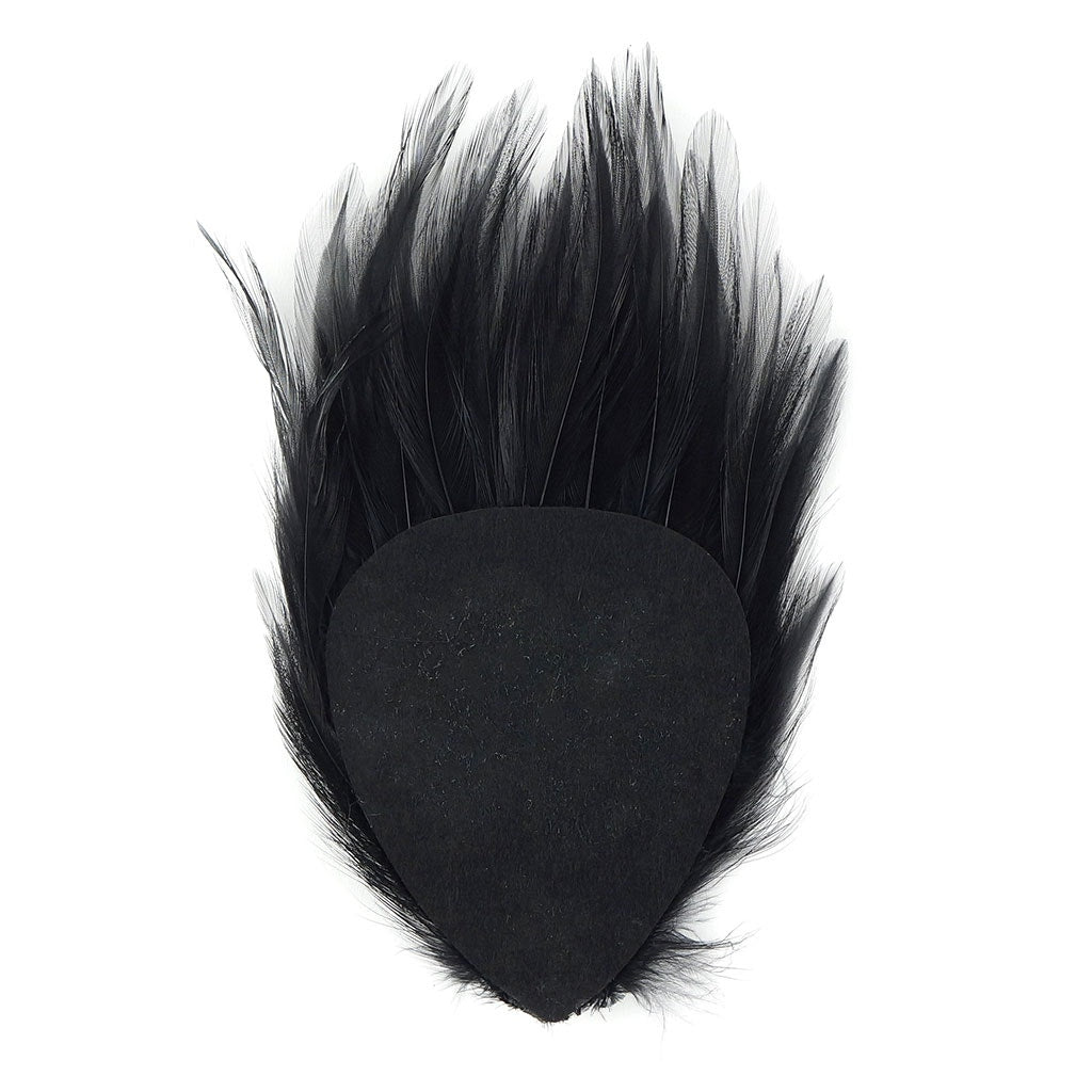 Hackle Feather Pad Dyed - Black