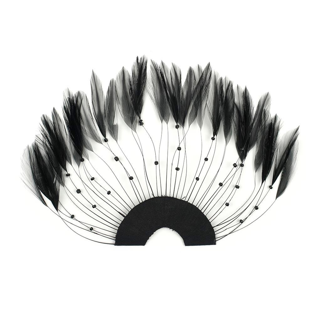 Feather Hackle Plates Solid Colors - Black