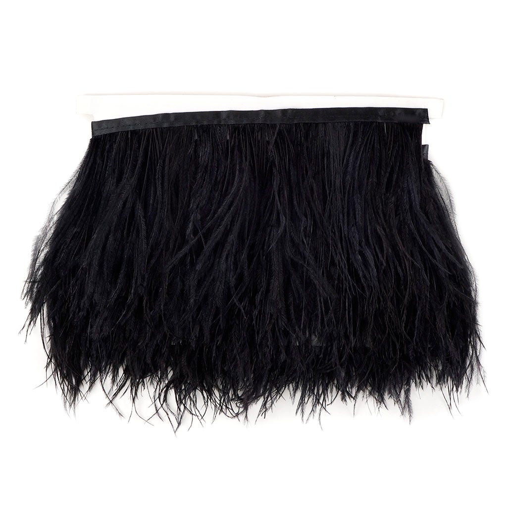 Ostrich Feather Fringe 2PLY - Black