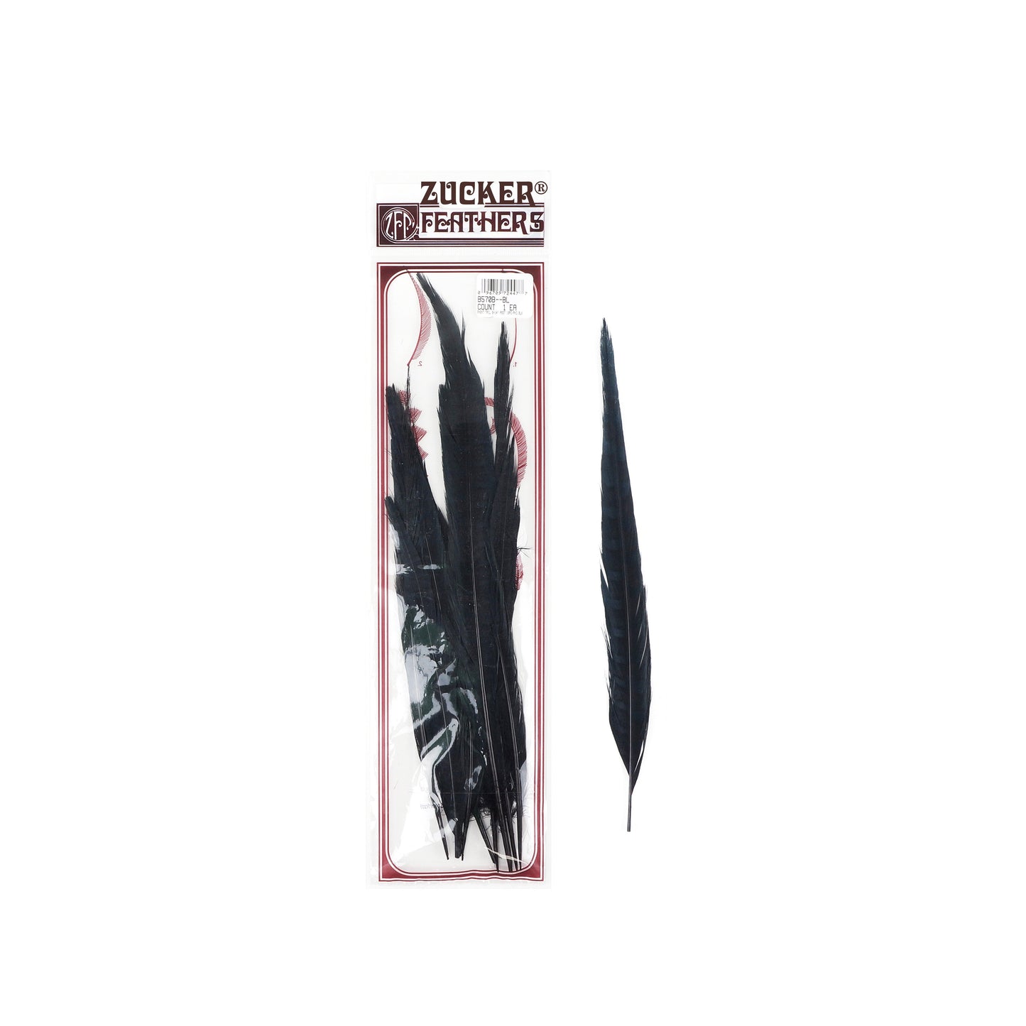 Pheasant Tails Assorted Bleached - Black