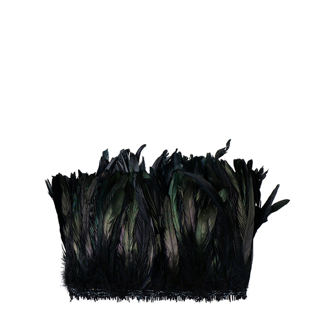Rooster Coque Tails-Dyed - Black
