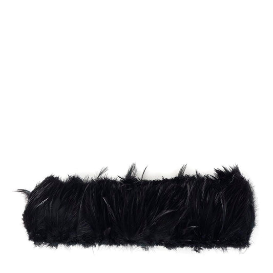 Rooster Hackle-White-Dyed - Black