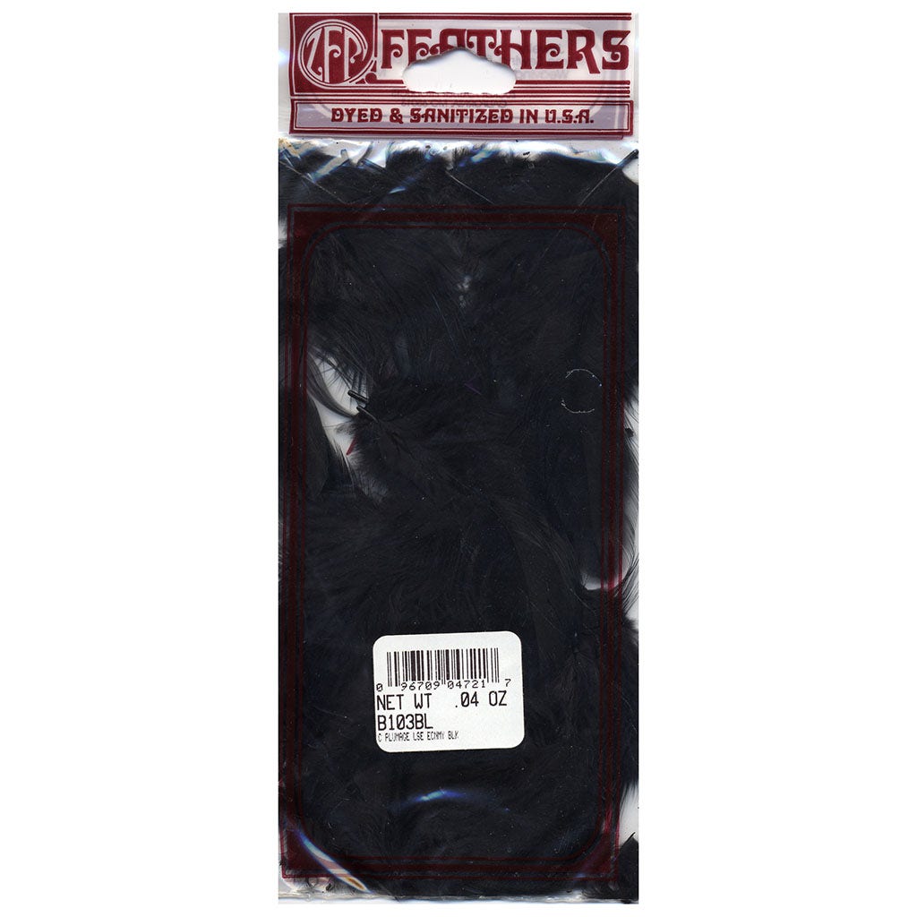 Loose Rooster Plumage Dyed - Black