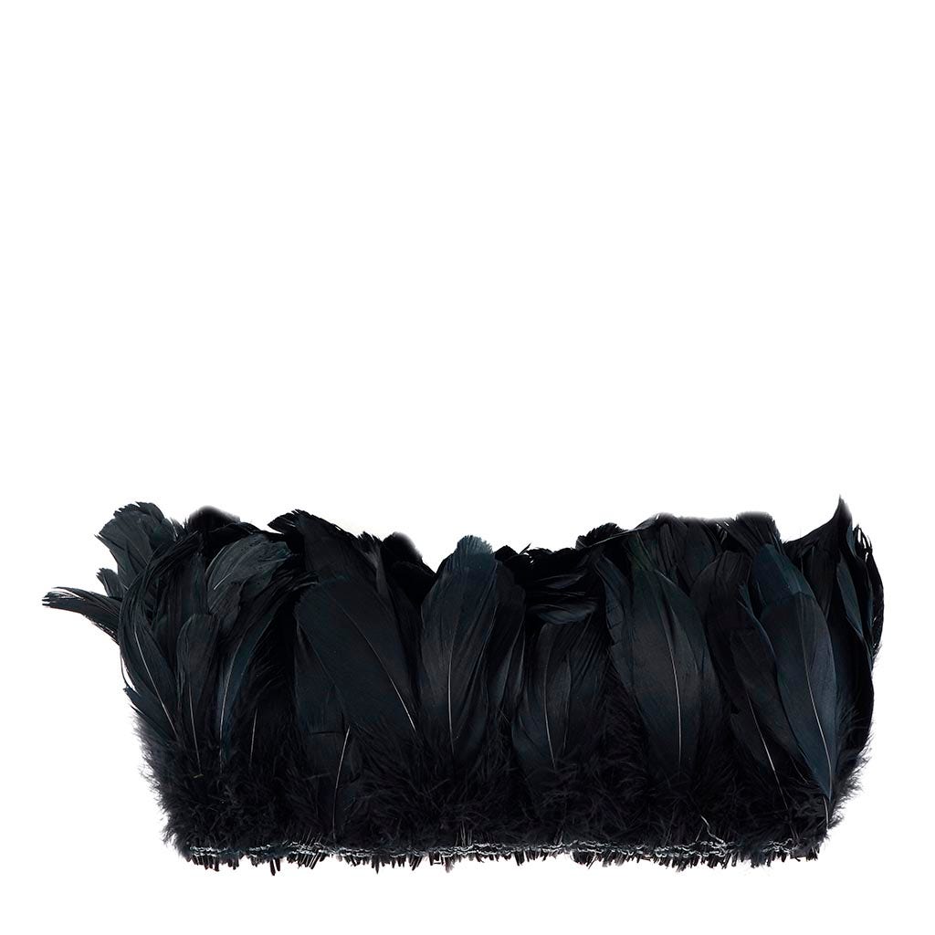 Goose Nagorie Feathers Dyed - Black