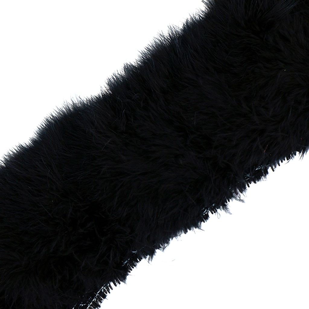 Turkey Good Quill Marabou Feathers - Black