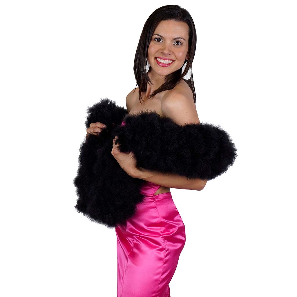 Marilyn Feather Boa - Black