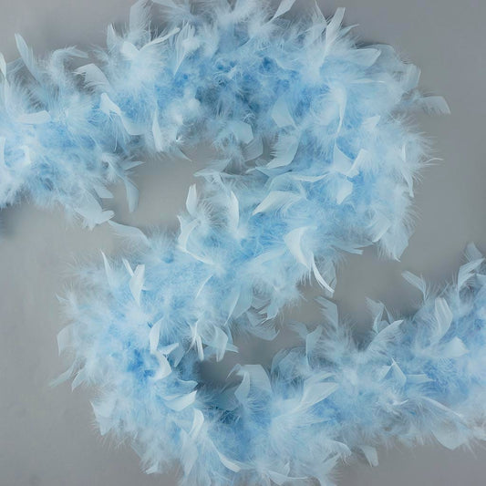 Chandelle Feather Boa - Lightweight - Light Blue
