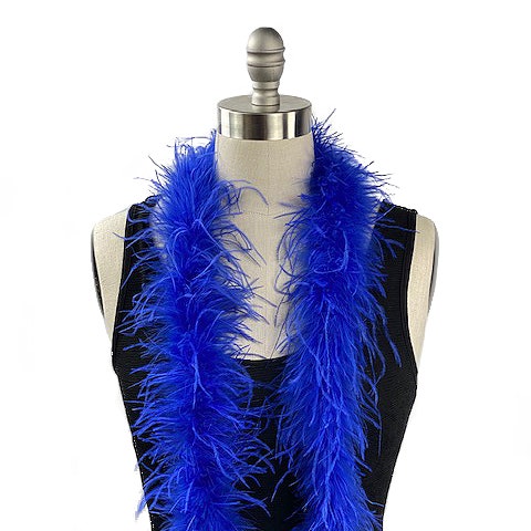 Ostrich Feather Boa - Value Two-Ply - Royal Blue