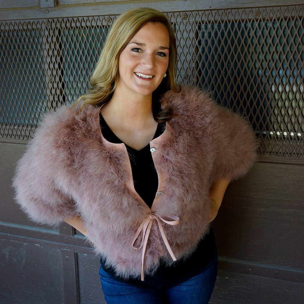 Marabou coat sales