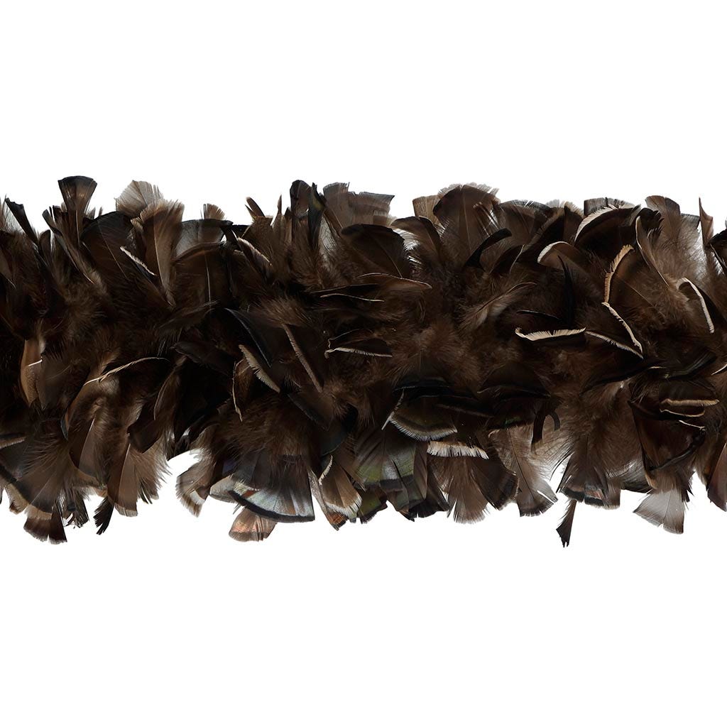 Natural Bronze Turkey Ruff Feather Boa | Buy Luxury Fluffy Boas ...