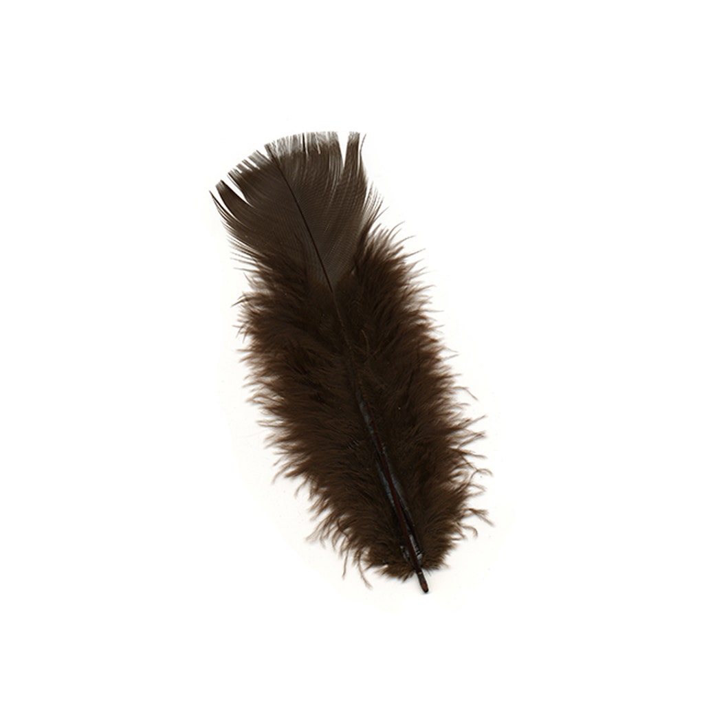 Turkey Feather Flats Dyed - Brown