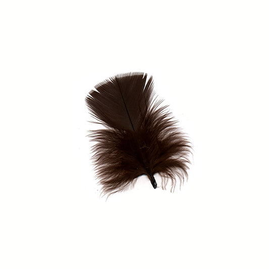 Loose Turkey Plumage Feathers - 0.5 oz - Brown