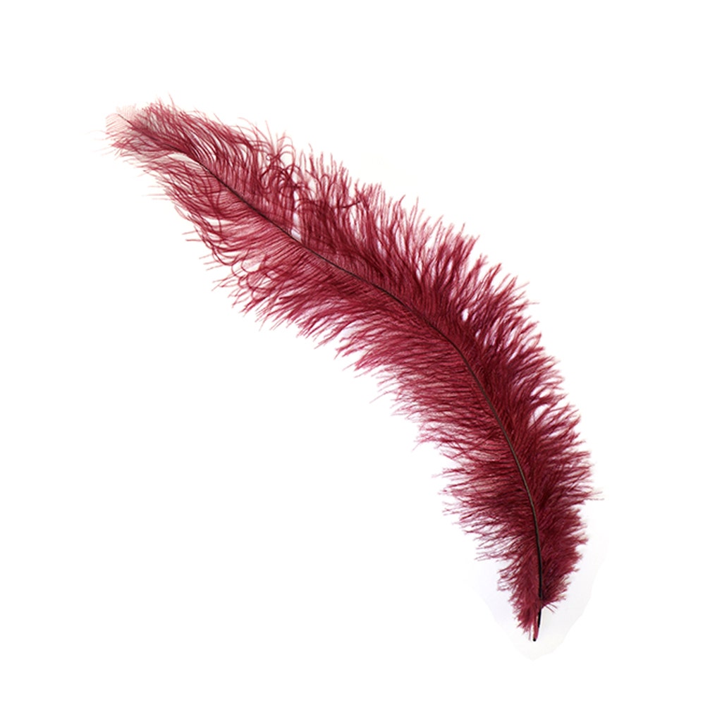 Ostrich Feathers-Floss - Burgundy