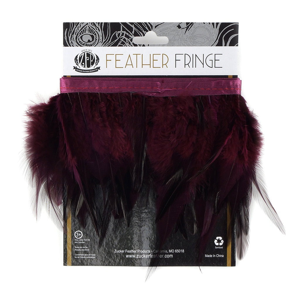 Saddle Fringe Dyed Burgundy