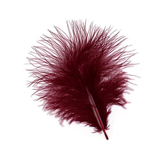 Turkey Marabou Dyed - Burgundy