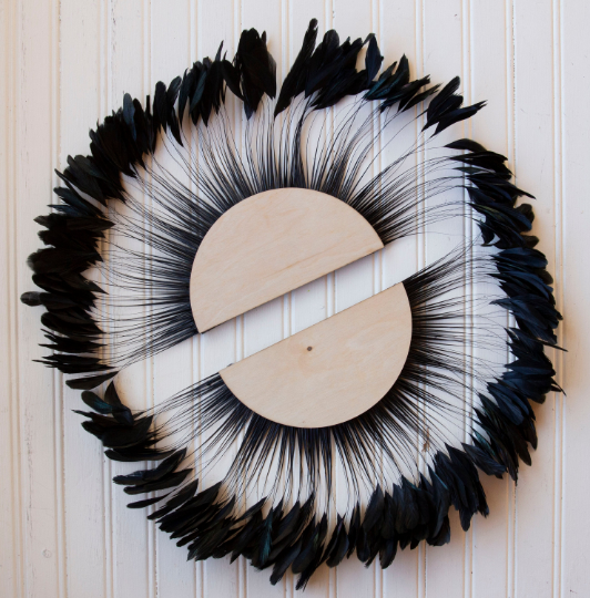 Black Feather Wall Art