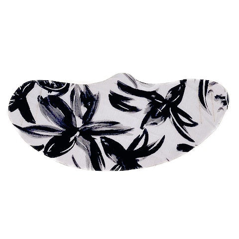 Fabric Protective Face Mask - 5 Pieces - Black & White Floral