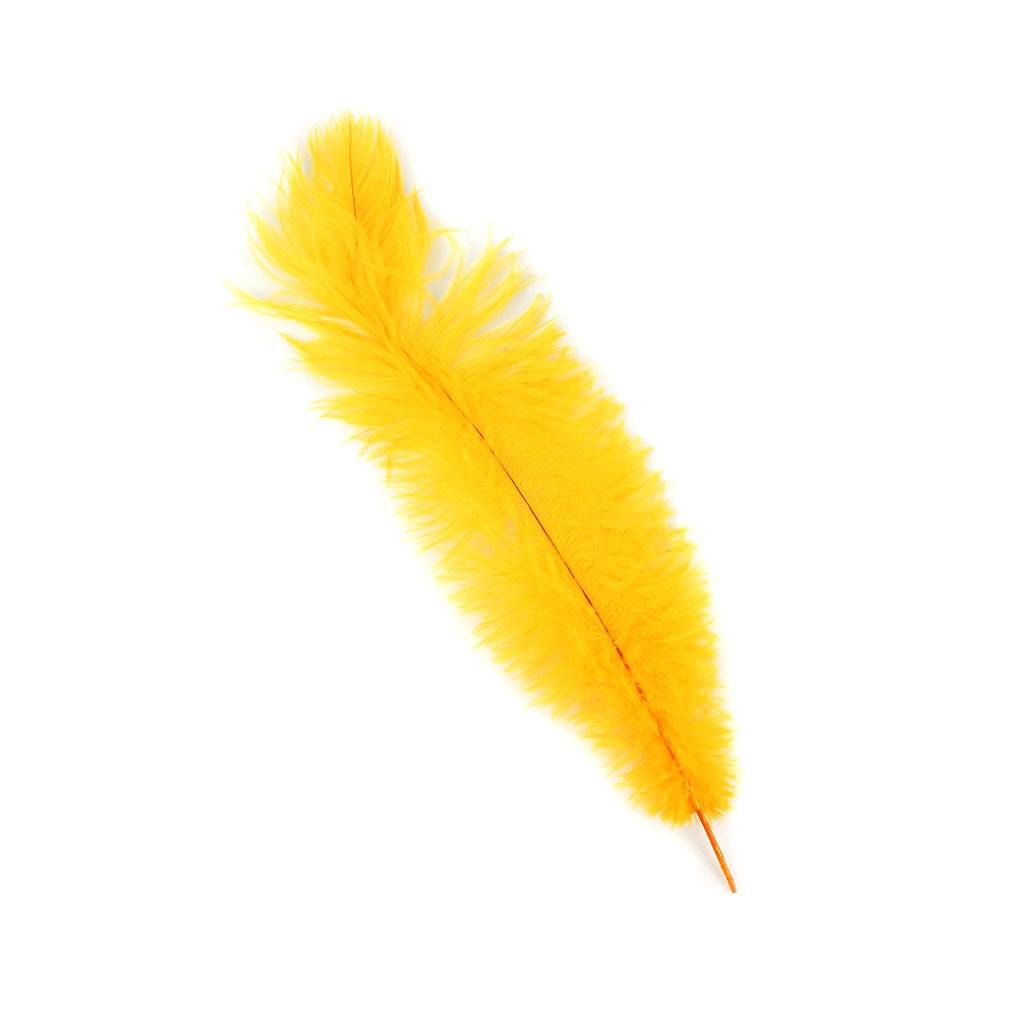 Ostrich Feathers-Damaged Drabs - Gold