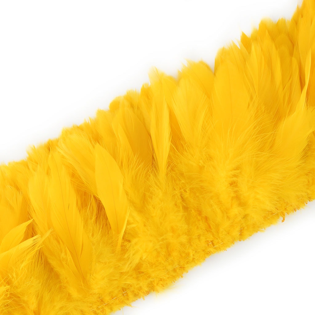 Rooster Schlappen-White-Dyed - Yellow