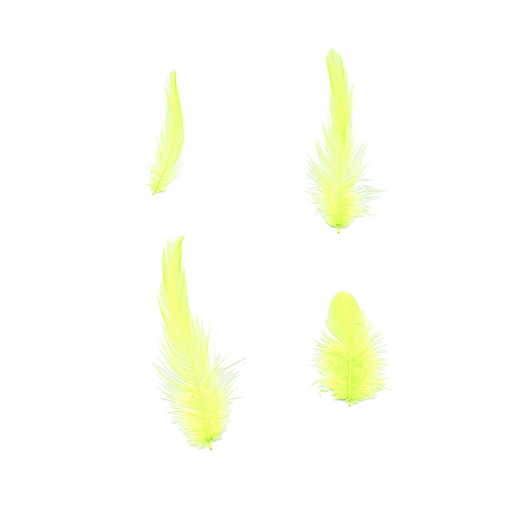 Rooster Hackle-White-Dyed - Fl Chartreuse