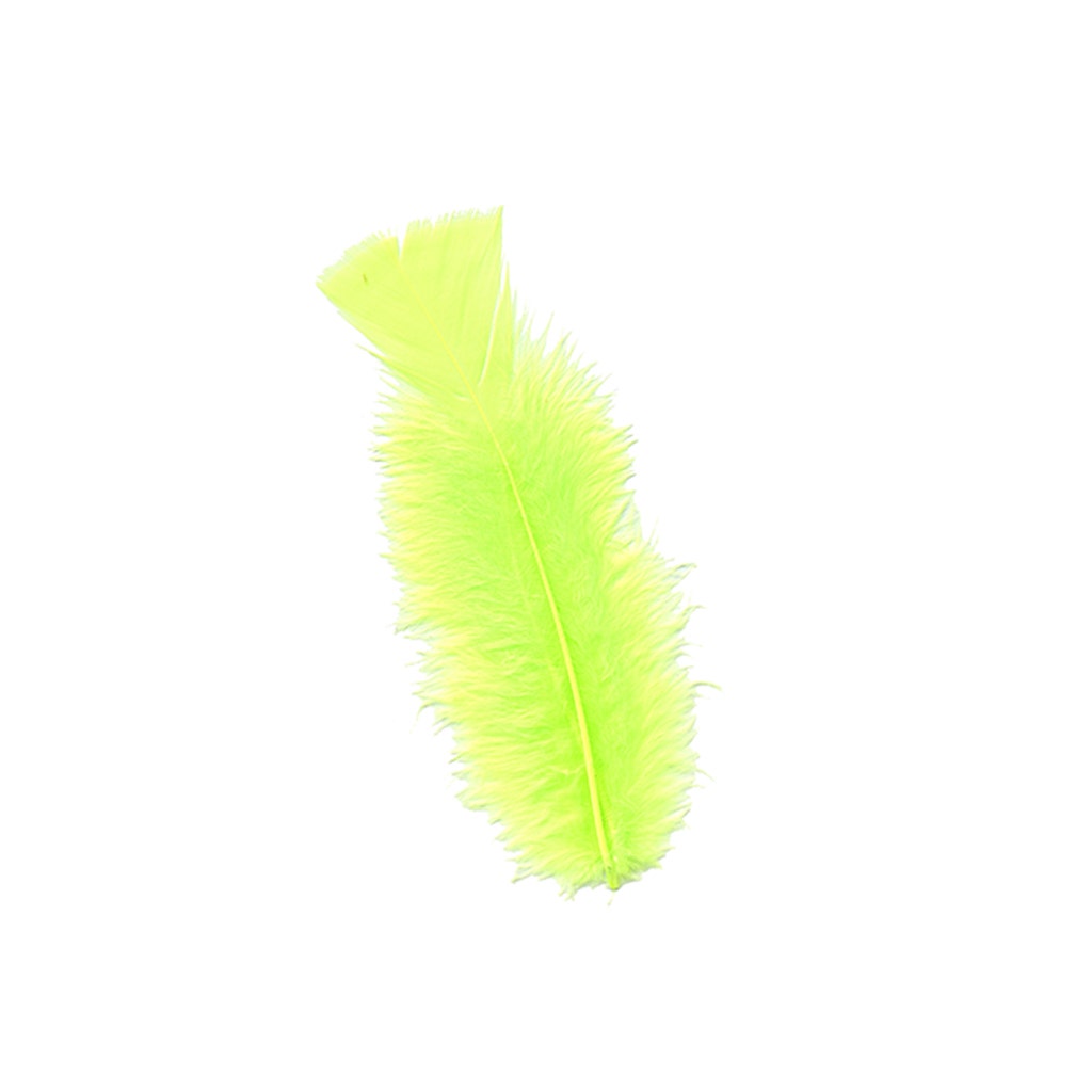 Turkey Feather Flats Dyed - Fluorescent Chartreuse