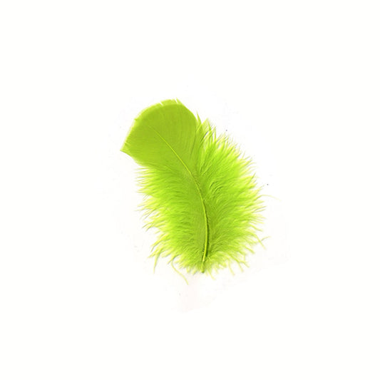 Loose Turkey Plumage Feathers 3-5" - Fluorescent Chartreuse